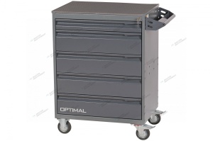 Тележка инструментальная, 5 выдвижных ящиков OPTIMAL NT215