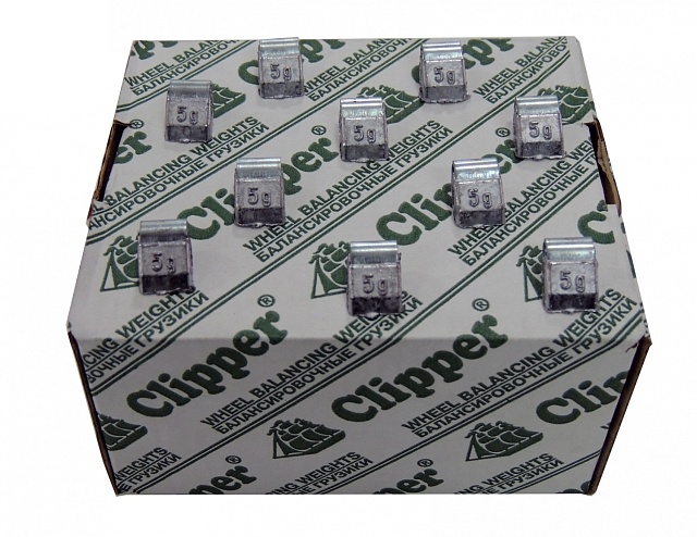 Грузики балансировочные для стальных дисков 5 г, 200 шт. CLIPPER 0205
