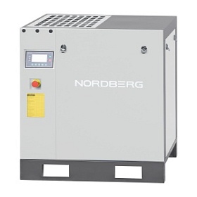 Компрессор винтовой, 7,5 кВт, 10 бар, 900 л/мин, без ресивера, серый NORDBERG NCC10-G