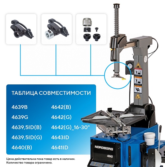 Головка CT-S-0120002 (6009426) монтажная пластиковая без основания для CT-S-0120000 NORDBERG CT-S-0120002