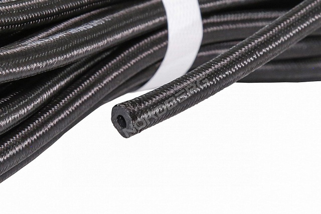 Шланг топливный резиновый в оплетке 4мм, бухта 15м. NORDBERG H0409NBR-BR_15