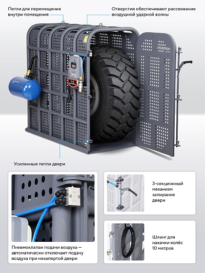 Клеть для накачки грузовых колес и спецтехники NORDBERG 46TC16
