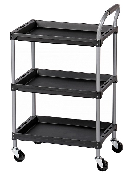 Тележка инструментальная, 3 пластиковые полки NORDBERG T12