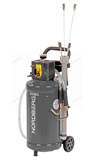 Установка для сбора масла пневматическая, 30 л, серая NORDBERG 2330G