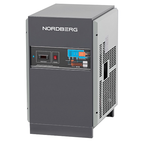 Осушитель воздуха до 16 бар, 3600 л/мин, 220 В, серый NORDBERG NCD30-G