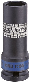 KINGTONY ГОЛОВКА УДАРНАЯ 441519M 1/2" глубок. тонк. 19мм