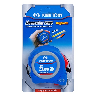 Рулетка измерительная 5 м, магнитный крюк KING TONY 79094-05M фото