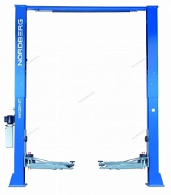 Подъемник 380V 2х стоечный 5т с верхней синхронизацией (синий) NORDBERG N4122H1M-5B_380