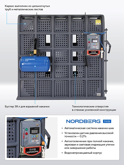 Клеть для накачки грузовых колес и спецтехники NORDBERG 46TC16
